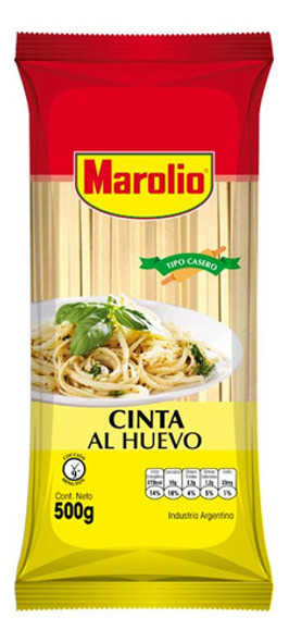 Fideos  Cinta Hvo 500 Gr Marolio Pro 0
