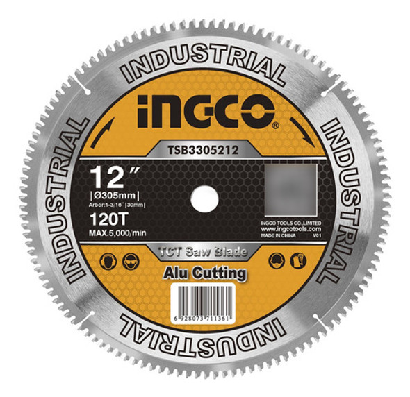 Disco Corte Aluminio Ingco 12 PuLG 120 Dientes Ingletadora 0 Disco Corte Aluminio Ingco 12 PuLG 120 Dientes Ingletadora 0