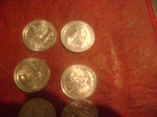 6 Monedas De 25 Centavos De Usa Distintos Estados Xii-153 1