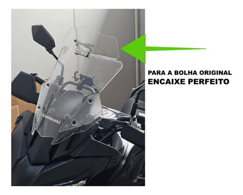 Defletor Ar Vento Extensor Parabrisa Moto Versys 650 2023- 1