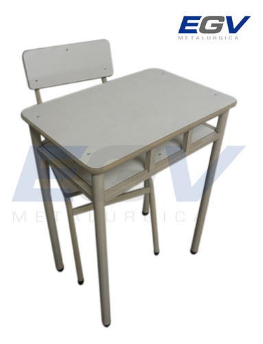 Mesa Escolar Pupitre Unipersonal Y Silla Grande Conjunto 1