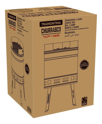 Parrilla Barbacoa A Carbon Grill Tramontina Tcp 400 1