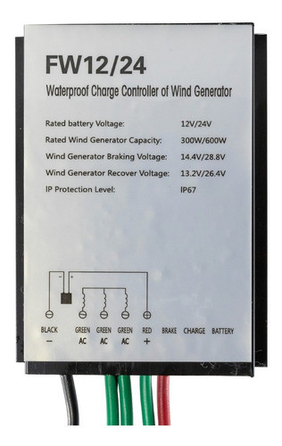 Regulador De Carga Para Aerogeneradores De 12v 24v H/ 600w 0