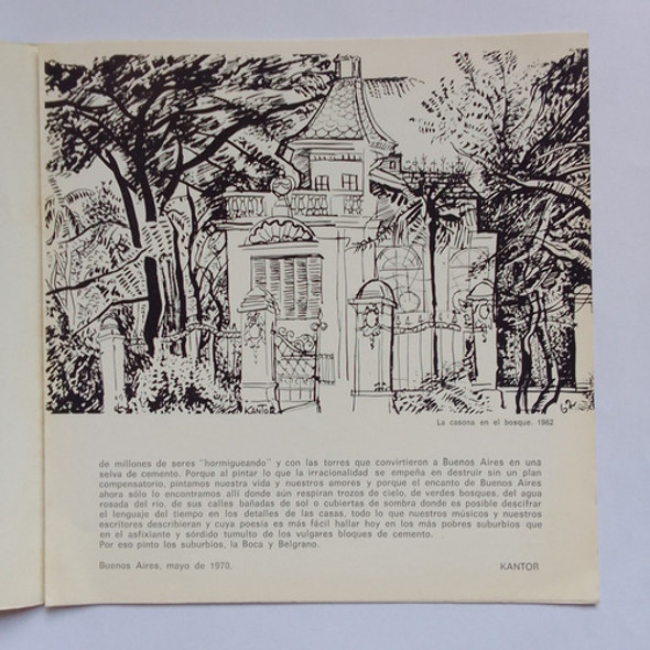 Kantor Temas Del Viejo Belgrano 1970 Catálogo Arte Argentino 1