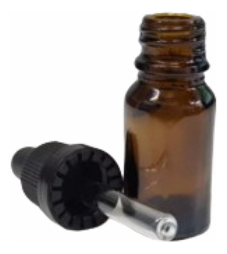 10 Frascos De Vidro Âmbar 10ml Com Conta Gotas De Vidro 1