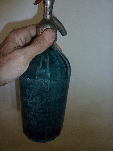 Sifón De Soda Cabeza De Plomo Azul La Andina 1