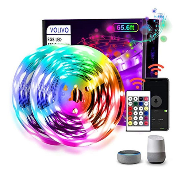 Volivo - Tira De Luces Led Inteligentes Con Wifi De 65.6 Pie 0