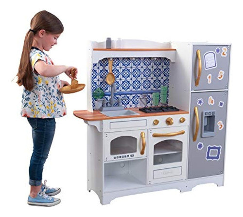 Kidkraft Mosaico De Madera Cocina De Juego Magnético Con Ima 0