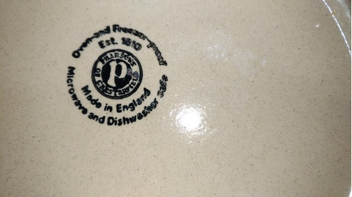 Plato De Pastel Pearsons Of Chesterfield Con Receta  Vintage 1