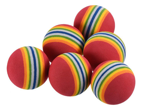 Patikil Pelotas Golf Espuma, Paquete 6 Esponjas Eva 42 Mm, 0