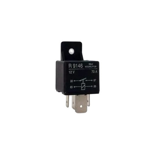 Relay Mini . Reforzado. 12v. 70 Amp.4  Terminales 0