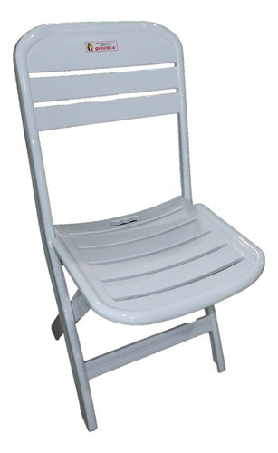 Silla Plastica Plegable Reforzada Interior Exterior Jardin- 0