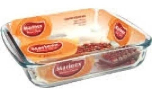 Asadera Cuadrada Vidrio Clásica Chica Marinex 20x18cm $ 0