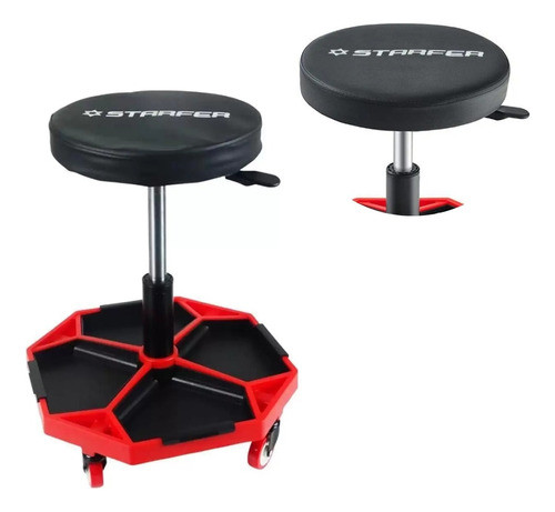 Banqueta Mecanico Profissional Assento Giratorio Starfer 0