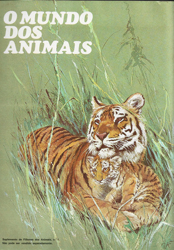 Album Figurinha - O Mundo Dos Animais - Completo E.tres 1973 0