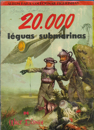 Álbum Figurinha 20.000 Léguas Submanarinas -  Vecchi 1956 0