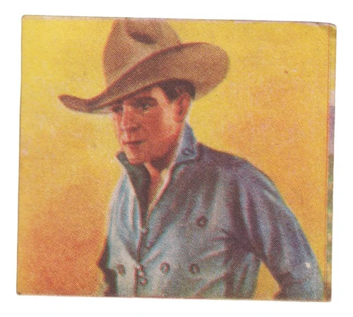 1954 Cine Western Buck Jones Cowboy Tarjeta Unica Uruguay 0
