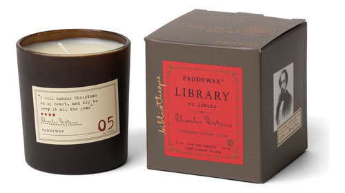 Paddywax Library Collection Charles Dickens Vela Perfumada D 0