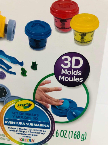 Crayola Set De Masas Grande Aventura Submarina Kreker 1