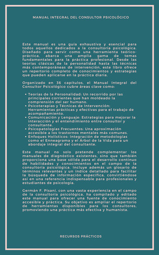 Manual Integral Del Consultor Psicológico 1