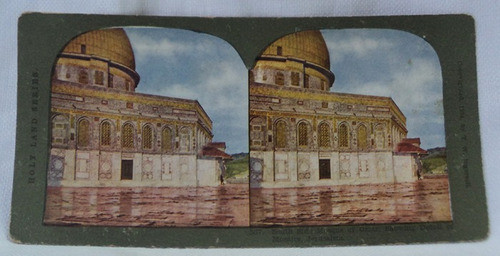 Foto Estereoscopica Antigua Mezquita Omar Jerusalem B10 0