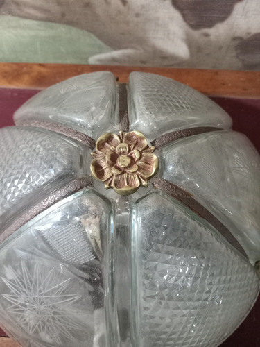 Antifguo Plafon De Cristal Tallado 1