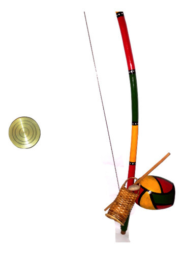 Berimbau Prof. Pintado 160cm  Viola Com Dobrao Dourado. 0