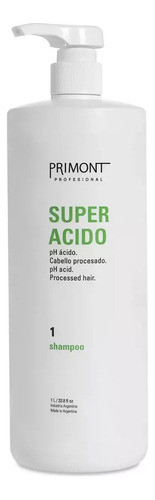 Primont Super Acido Shampoo Cabello Procesado 1000ml 0