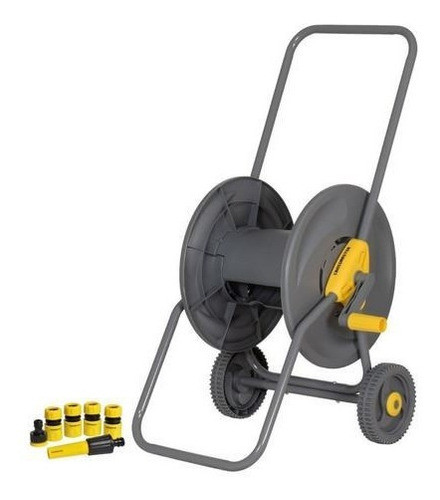 Carro Enrollador Manguera 1/2 Pulgada 60m Crossmaster + Acce 0
