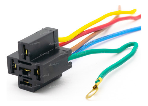 3 Zocalos Porta Rele Automotor 5 Vias Con Terminal A Maza 0