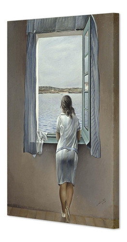 Cuadro Canvas Muchacha En La Ventana Dalí 70x100 Cm Mycarte 1