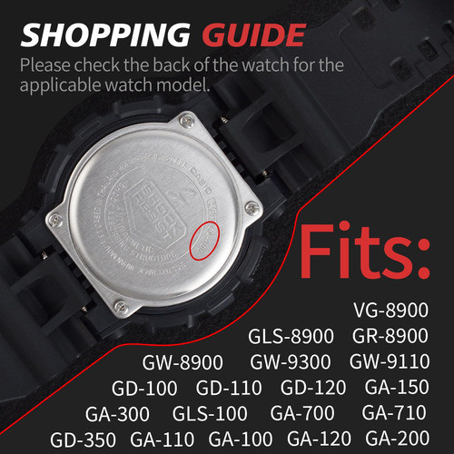 Malla Para Reloj Casio G-shock Gd120/ga100/ga110camuf Dark G 1