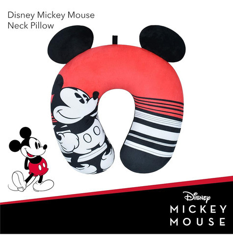 Disney Mickey Mouse Almohada De Cuello De Viaje Para Avión, 1