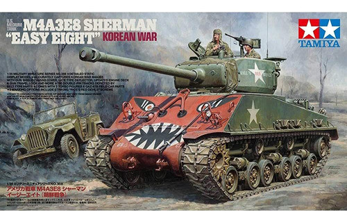 Tamiya 1 35 Us Tanque M4a3e8 Sherman Easy Eight Guerra De Co 1