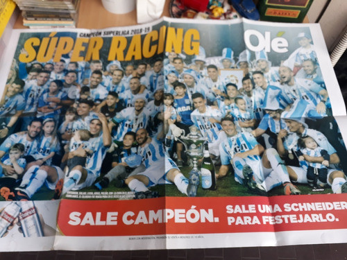 Poster Racing Campeon Superliga 2018-19 0