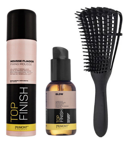 Mousse Fijador Top Finish + Serum Primont + Cepillo Caracol 0