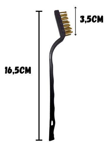 Cartela Kit 3 Escovas Aço Metal Nylon Com Cabo Para Limpeza 1