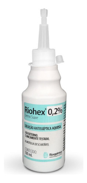Riohex 0,2 Dermo Suave 100ml Rioquímica Kit 4 Unidades 0