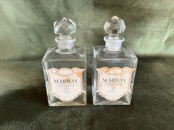 Dos Antiguos Frascos De Perfume En Cristal 1