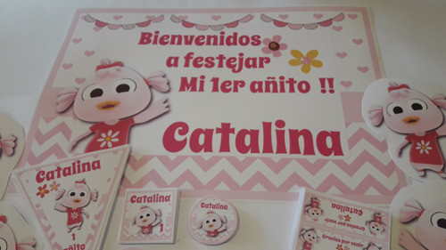 Combo Cumpleaños Patita Lulu Canciones Del Zoo Impreso 0