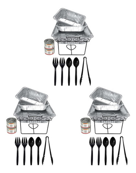 ~? Party Essentials Kit De 33 Piezas Para Servir Buffet De F 0 ~? Party Essentials Kit De 33 Piezas Para Servir Buffet De F 0