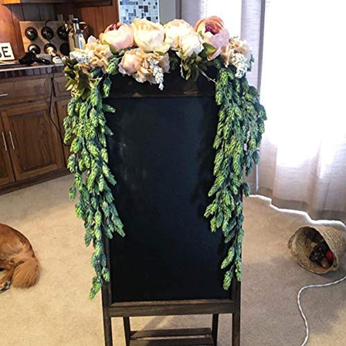 Ollain Artificial Flowers Vine Garland 4pcs Bush Falso Lúpul 1