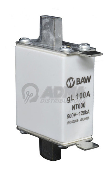 Fusible Baw Nh T000 100a 500v Gl 120ka 0