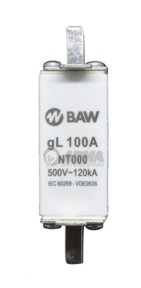 Fusible Baw Nh T000 100a 500v Gl 120ka 1