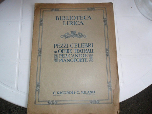 Antigua Partitura La Gioconda Di A. Ponchielli Ricordi Italy 0