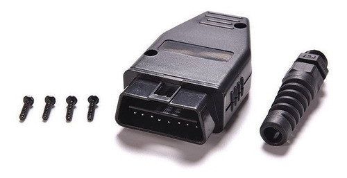 Conector Obd2  16 Pins  Macho  Para  Fabricar O Cambiar Diag 0