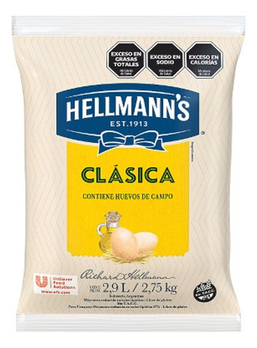 Mayonesa Hellmans Clásica X 2.7kg - Dist El Almacen 0