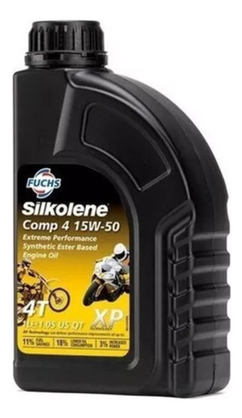 Aceite Moto Silkolene Sintético Comp 4 Xp 15w-50 Agrobikes 0