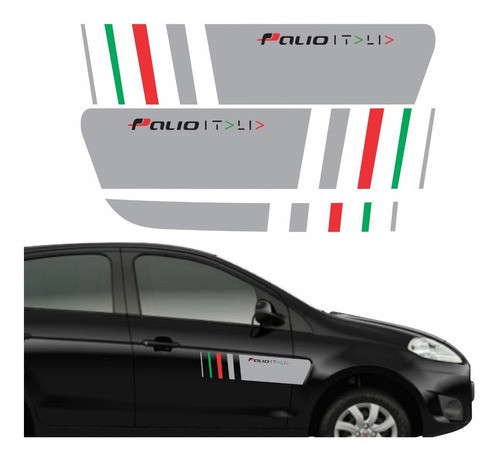 Kit Adesivo Faixa Lateral Palio Sporting Italia Imp118 Fgc 0