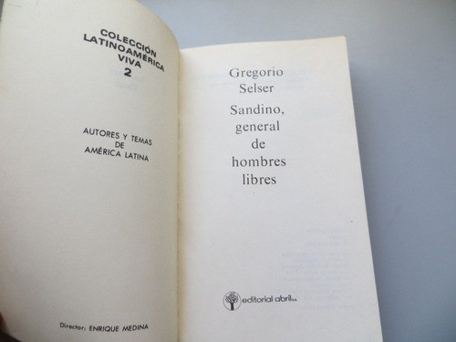Sandino, General De Hombre Libres Gregorio Selser 1984 1